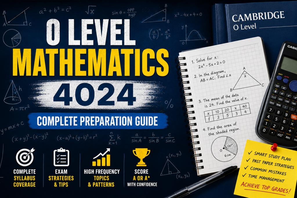 O Level Mathematics 4024 Complete Preparation Guide
